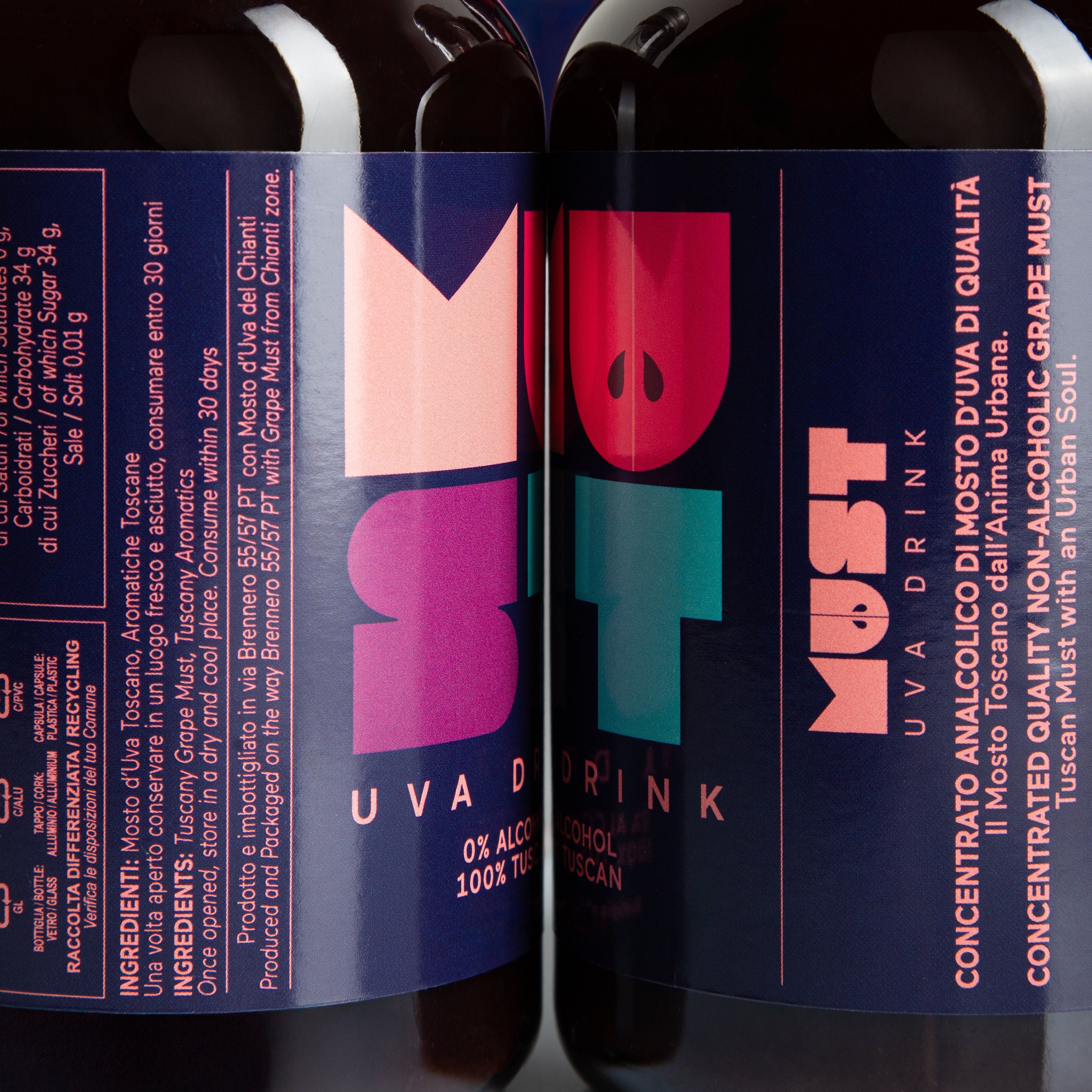 Must Uva Drink set 2 Bottiglie da 50 cl